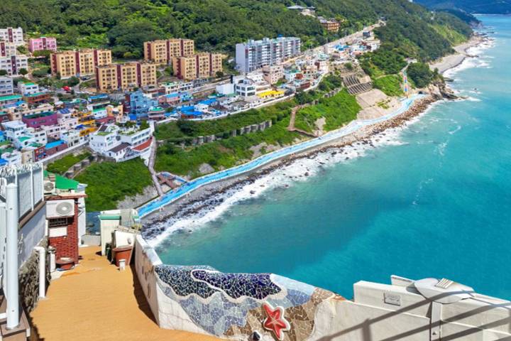 【釜山出發】三大絕美海岸巡禮一日遊 | 白淺灘文化村+松島海上纜車+廣安里+海雲台夜景